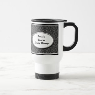 Personalised Black and White Wedding Party Mug