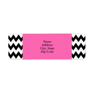 Personalised Black and White Zigzag