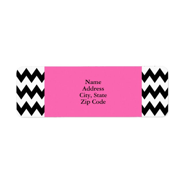 Personalised Black and White Zigzag (Front)