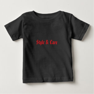 Personalised Black Baby Fine Jersey T-Shirt