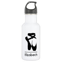Personalised Black Ballet Shoes En Pointe