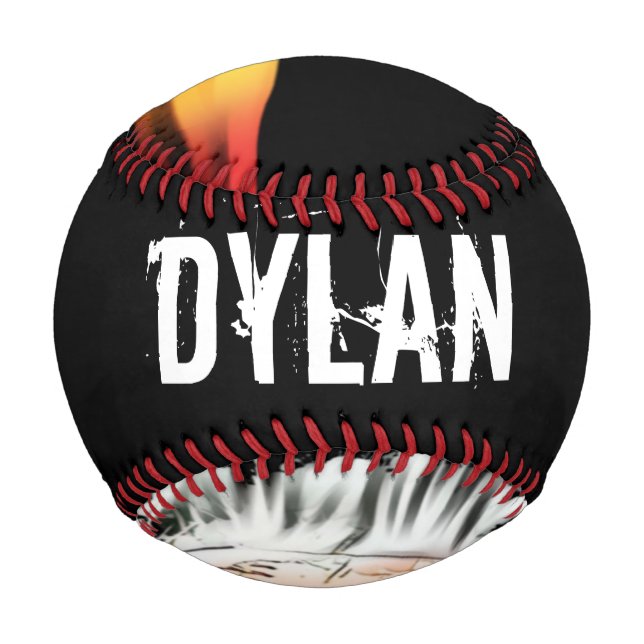 Personalised black baseball heat (Front)
