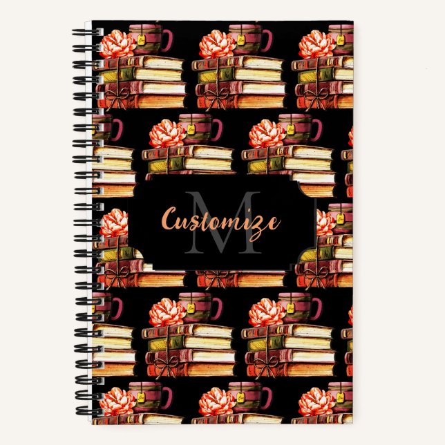 Personalised Black Books And Tea (Front)