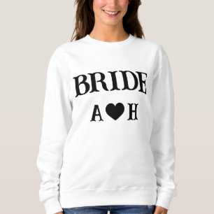 Personalised  Black  Bride Sweatshirt