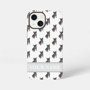 Personalised Black Brindle Frenchie Dog iPhone 13 Mini Case