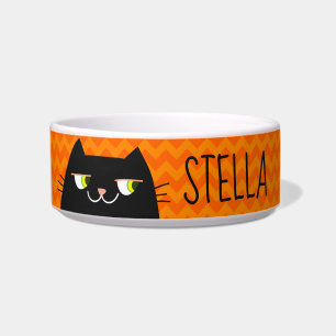 Personalised Black Cat Bowl