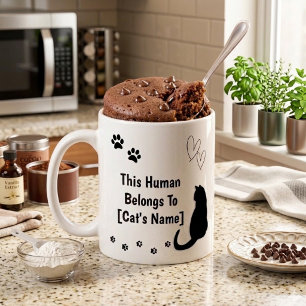 Personalised Black Cat Mug