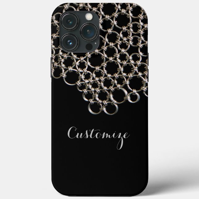 Personalised Black Chain  Case-Mate iPhone Case (Back)