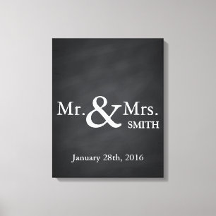 Personalised Black Chalkboard Wedding Guestbook