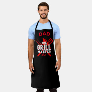 Personalised Black Chef Dad #FATHERSDAYGift  Apron