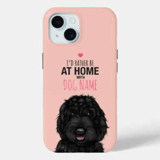 Personalised Black Cockapoo iPhone 15 Case