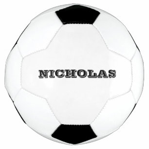 Personalised black custom name sports team modern football