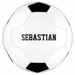 Personalised black custom name sports team number football