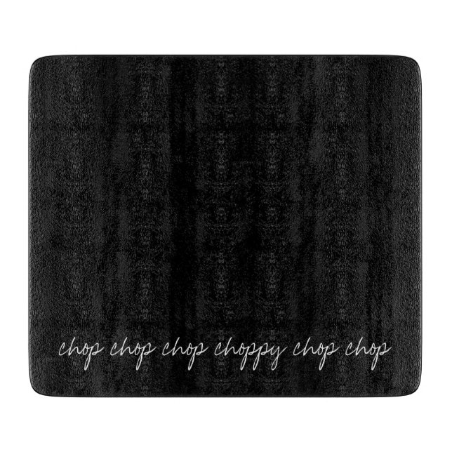 Personalised Black Cutting Board (Front)
