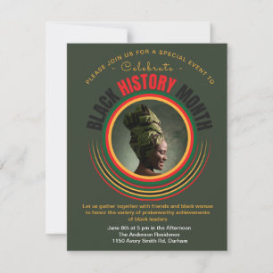Personalised Black Freedom African American pride Holiday Card