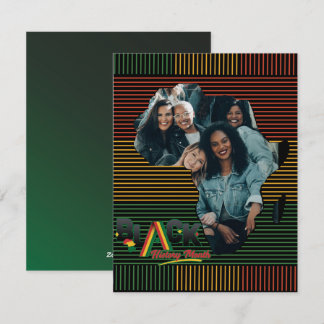 Personalised Black Freedom African American pride  Holiday Card