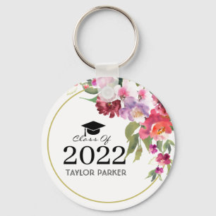 Personalised black gold Class of 2022  Keychain