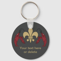 Personalised Black Gold Fleur de Lis Crawfish