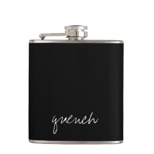 Personalised Black Hip Flask