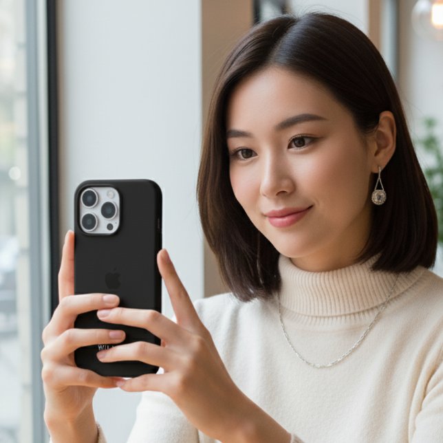 Personalised Black iPhone Case with Custom (Creator Uploaded)