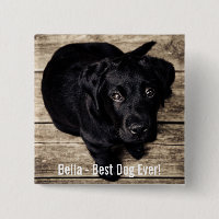 Personalised Black Lab Dog Photo and Dog Name