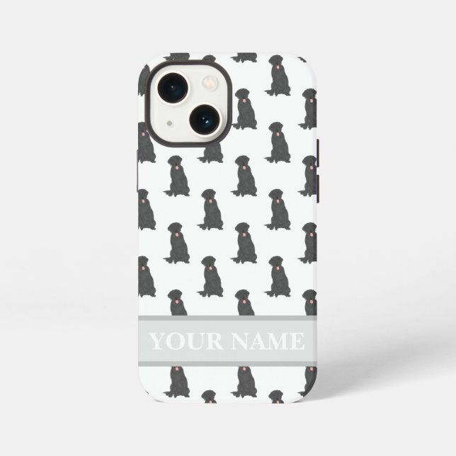 Personalised Black Lab Labrador Dog  iPhone Case (Back)