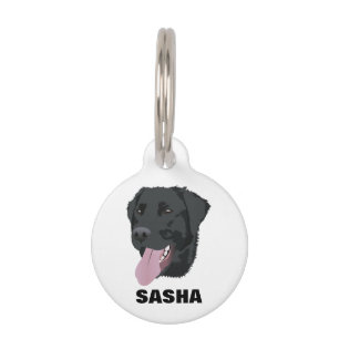 Personalised Black Lab Pet Tag