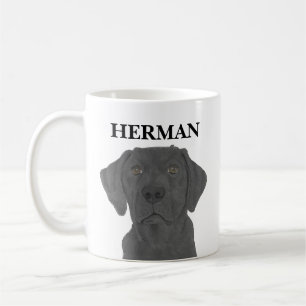 Personalised Black Labrador Coffee Mug