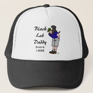 Personalised Black Labrador Daddy Trucker Hat