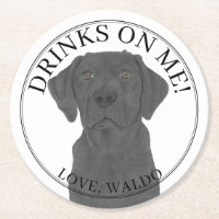 Personalised Black Labrador Wedding