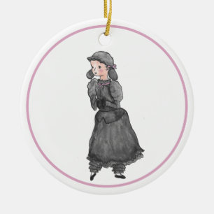 Personalised Black Lamb Nutcracker Ballet Ornament