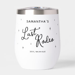 Personalised Black Last Rodeo Bachelorette Party