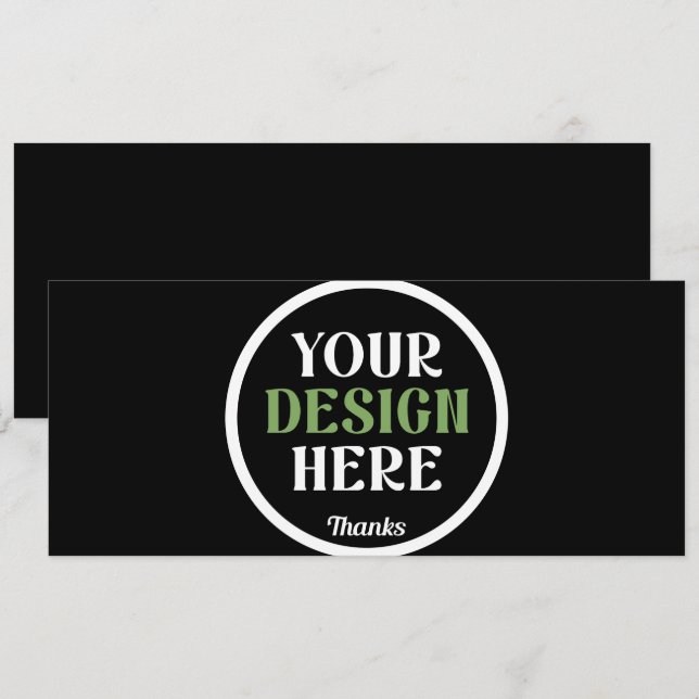 Personalised Black Logo QR Code Business Branding (Front/Back)