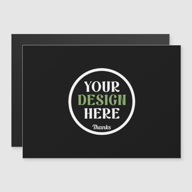 Personalised Black Logo QR Code Business Branding (Front/Back)