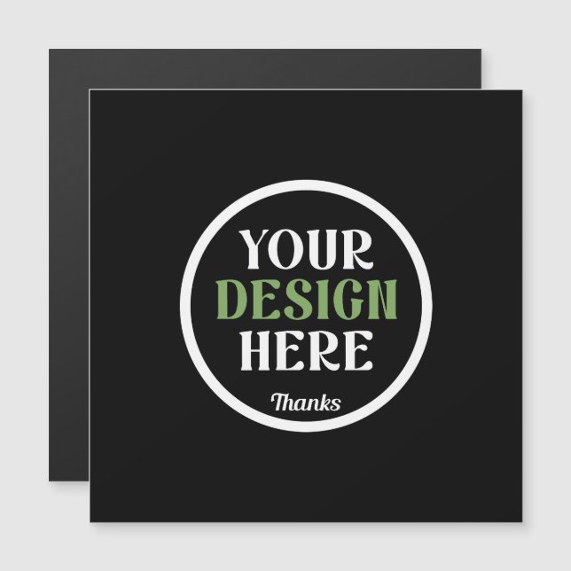 Personalised Black Logo QR Code Business Branding (Front/Back)