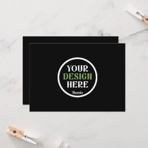 Personalised Black Logo QR Code Business Branding Card