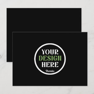 Personalised Black Logo QR Code Business Branding Holiday Card