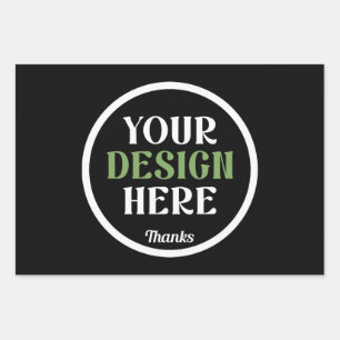Personalised Black Logo QR Code Business Branding Wrapping Paper Sheet