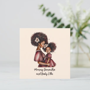 Personalised Black Mum and Daughter (2)