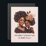 Personalised Black Mum and Daughter (20)<br><div class="desc">This elegant and vibrant mother and daughter can be personalised by adding your name or the person who will receive the gift. It is a perfect gift for your mother,  daughter or friend for their birthday,  Mother's Day or any other occasion.</div>