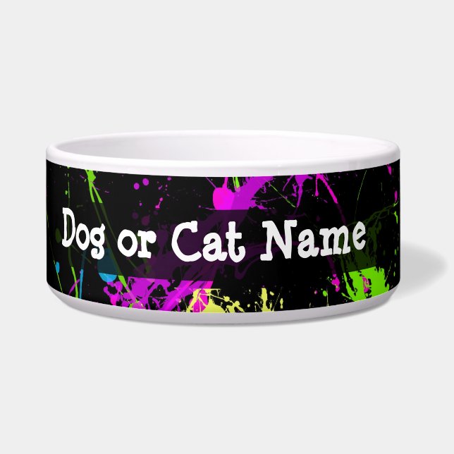 Personalised Black/Neon Splatter (Left)