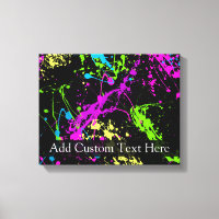 Personalised Black/Neon Splatter