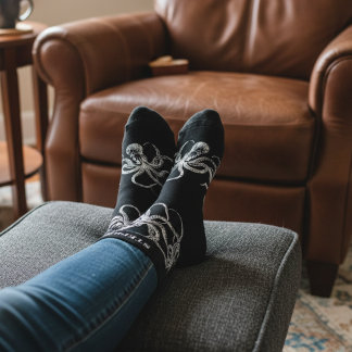 Personalised Black Octopus Socks with Name