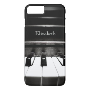 Personalised Black Piano iPhone 7 Plus Case