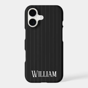 Personalised black pinstripes