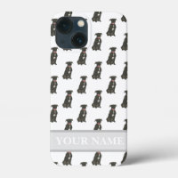 Personalised Black Pitbull Staffy Dog