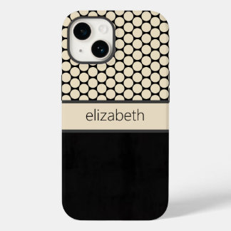 Personalised Black Polka Dots Phone Case
