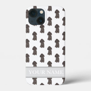 Personalised Black Poodle Dog iPhone 13 Mini Case