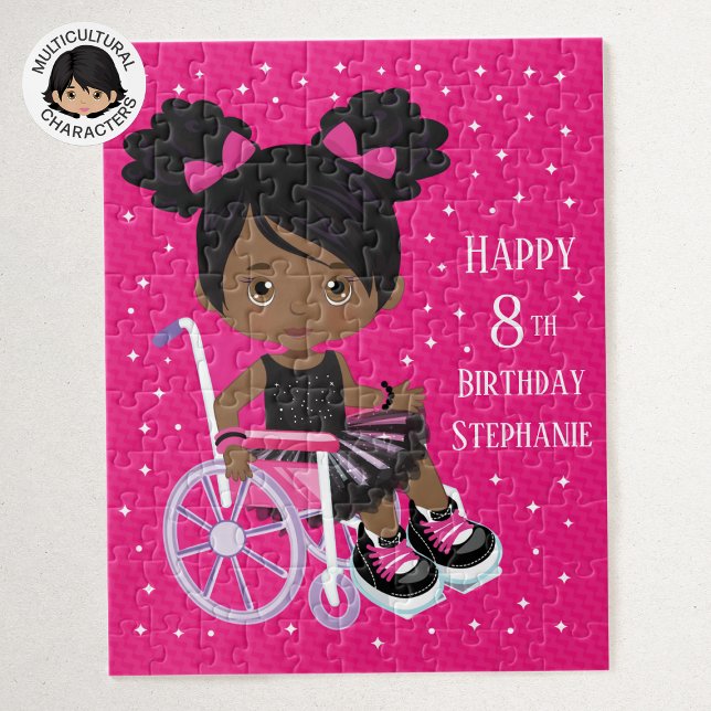 Personalised Black Rocking Ballerina Jigsaw Puzzle (Creator Uploaded)