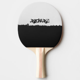 Personalised Black Shaded Ping Pong Paddle